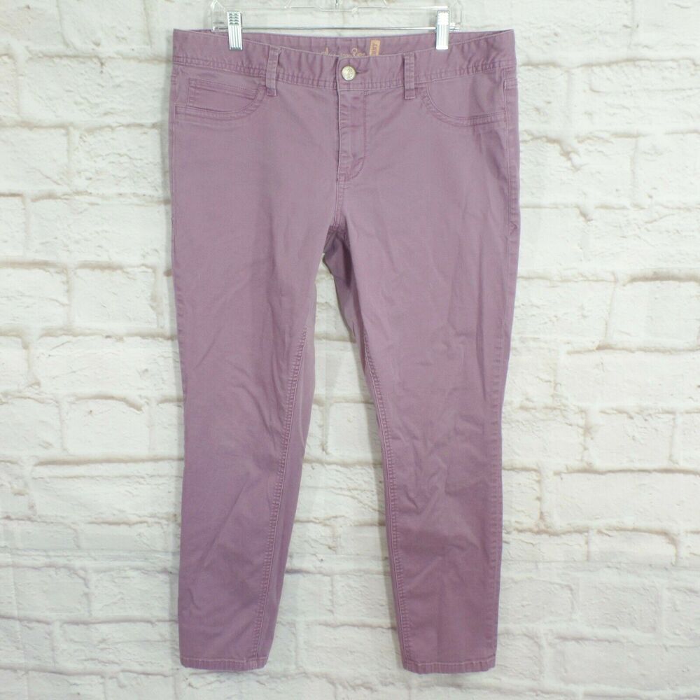 American Rag Lavender Purple Skinny Jeans Stretch 16 R Regular Cotton Blend